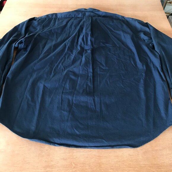 Ralph Lauren Blake Shirt Men XXL Blue Button Down Long Sleeve Preppy Workshirt - Picture 2 of 12